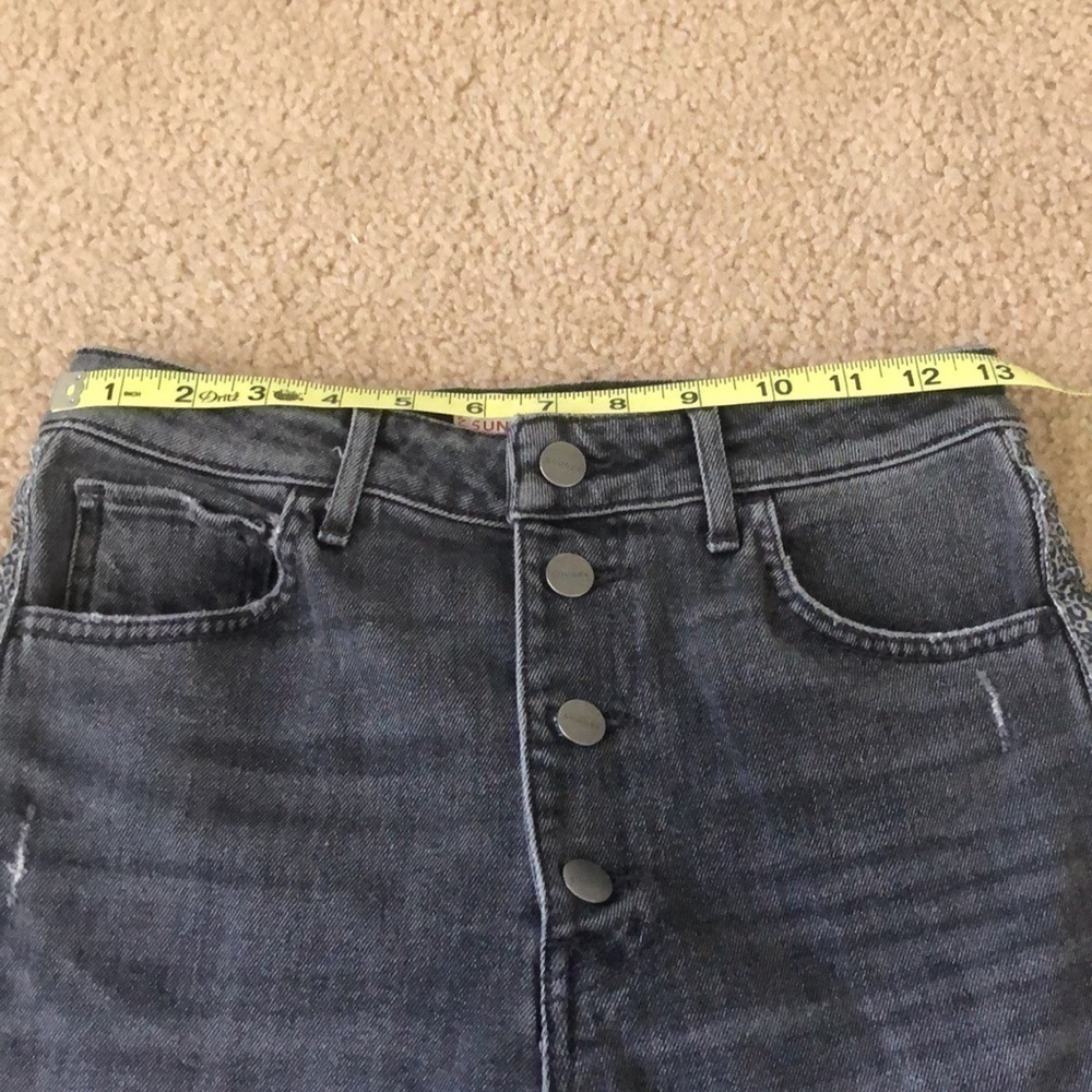 Anthropologie Sundry High Rise Cropped Jeans Leopard size 26 NWOT - Picture 9 of 10